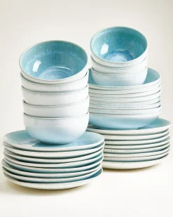 Alcachofra Geschirr-Set grünblau 32-teilig