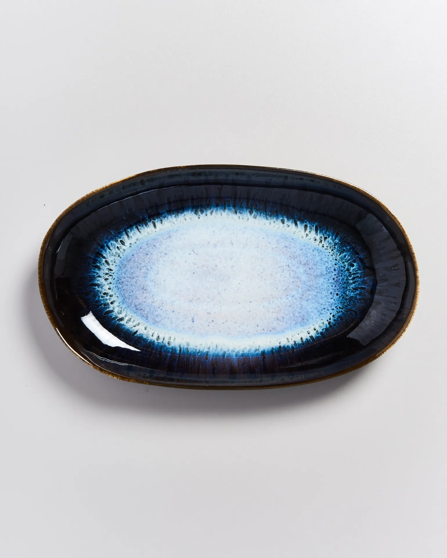 Alcachofra Servierplatte L schwarzblau