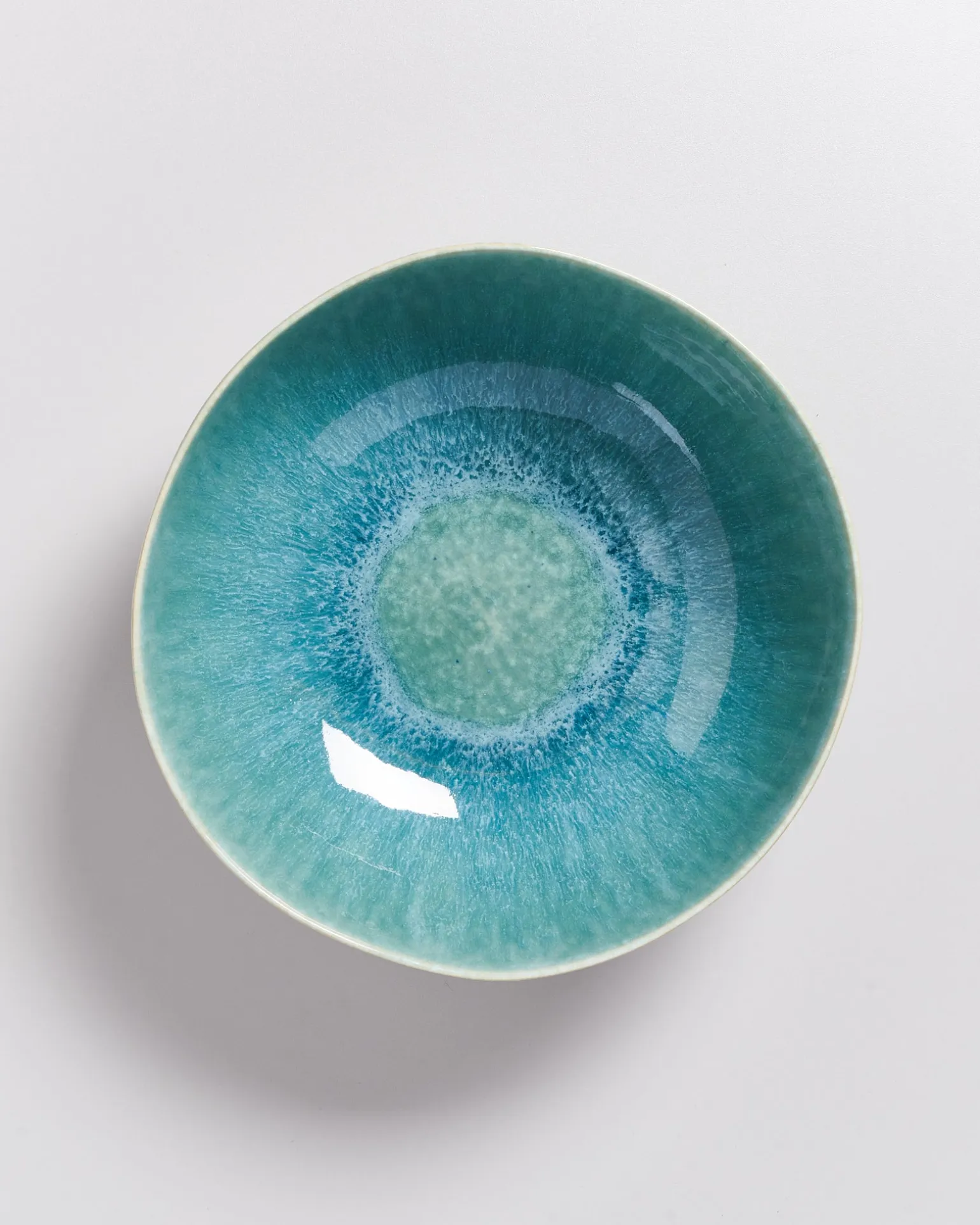 Alcachofra Servierschale grünblau