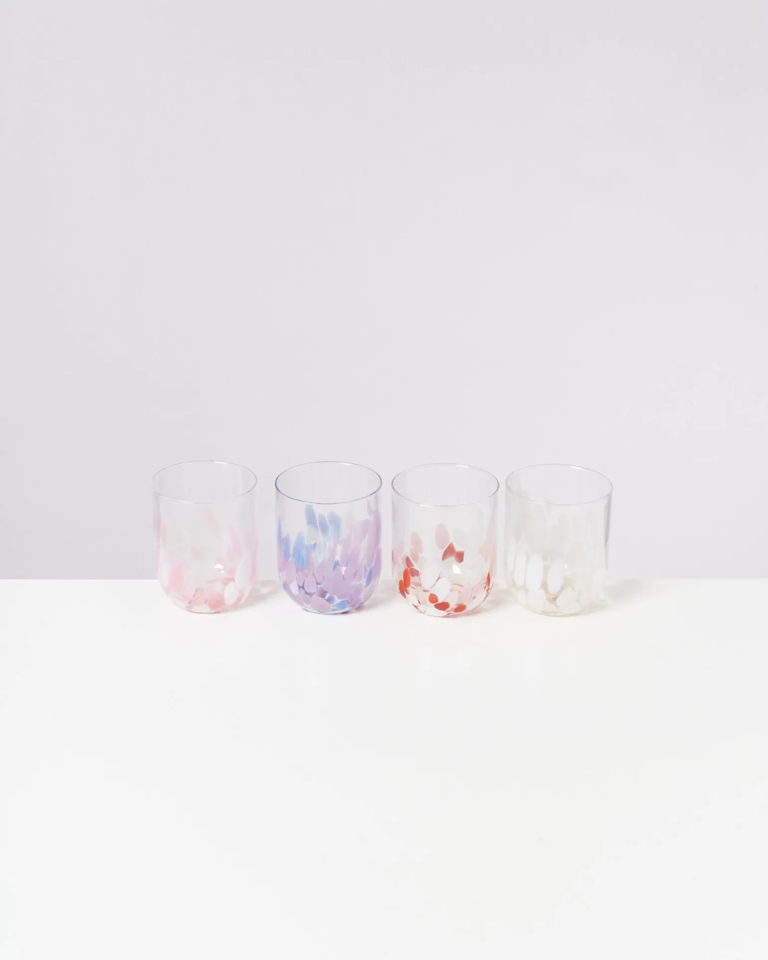 Alegria Glas groß rosé weiß