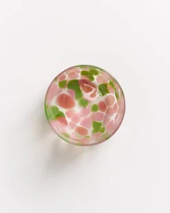 Alegria Glas groß rosa grün 4er-Set