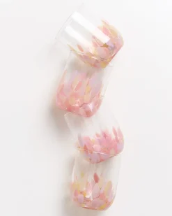 Alegria Glas groß rosa sand 4er-Set