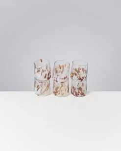 Alegria Glas klein bernstein sand 6er-Set