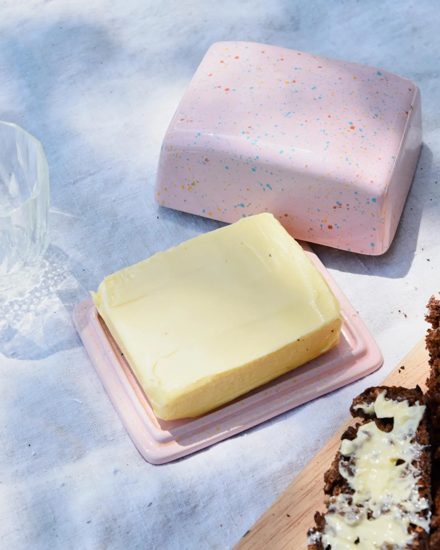 Alojamento Butterdose gesprenkelt rosa