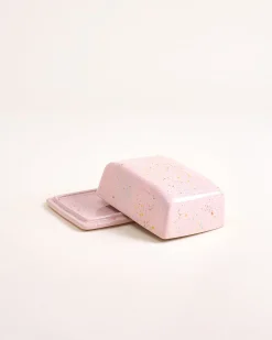 Alojamento Butterdose gesprenkelt rosa