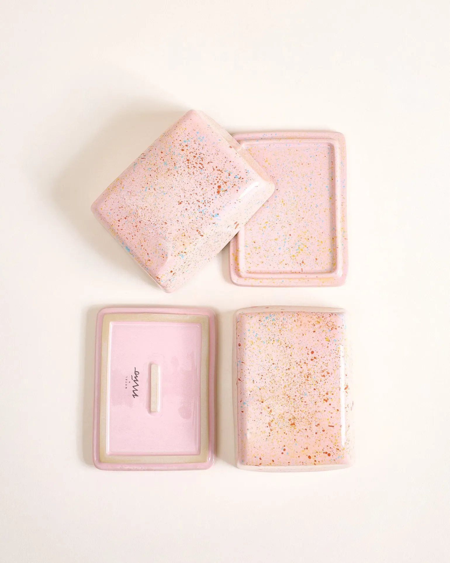 Alojamento Butterdose gesprenkelt rosa
