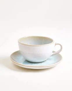 Areia Cappuccinotasse & Untertasse klein classic azur 4er-Set