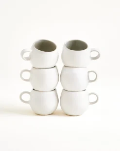 Areia Espressotasse grau 6er-Set