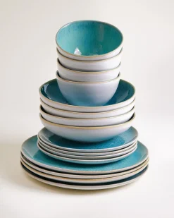 Areia Geschirr-Set aqua 16-teilig