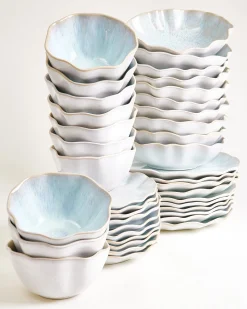 Areia Geschirr-Set shell azur 40-teilig