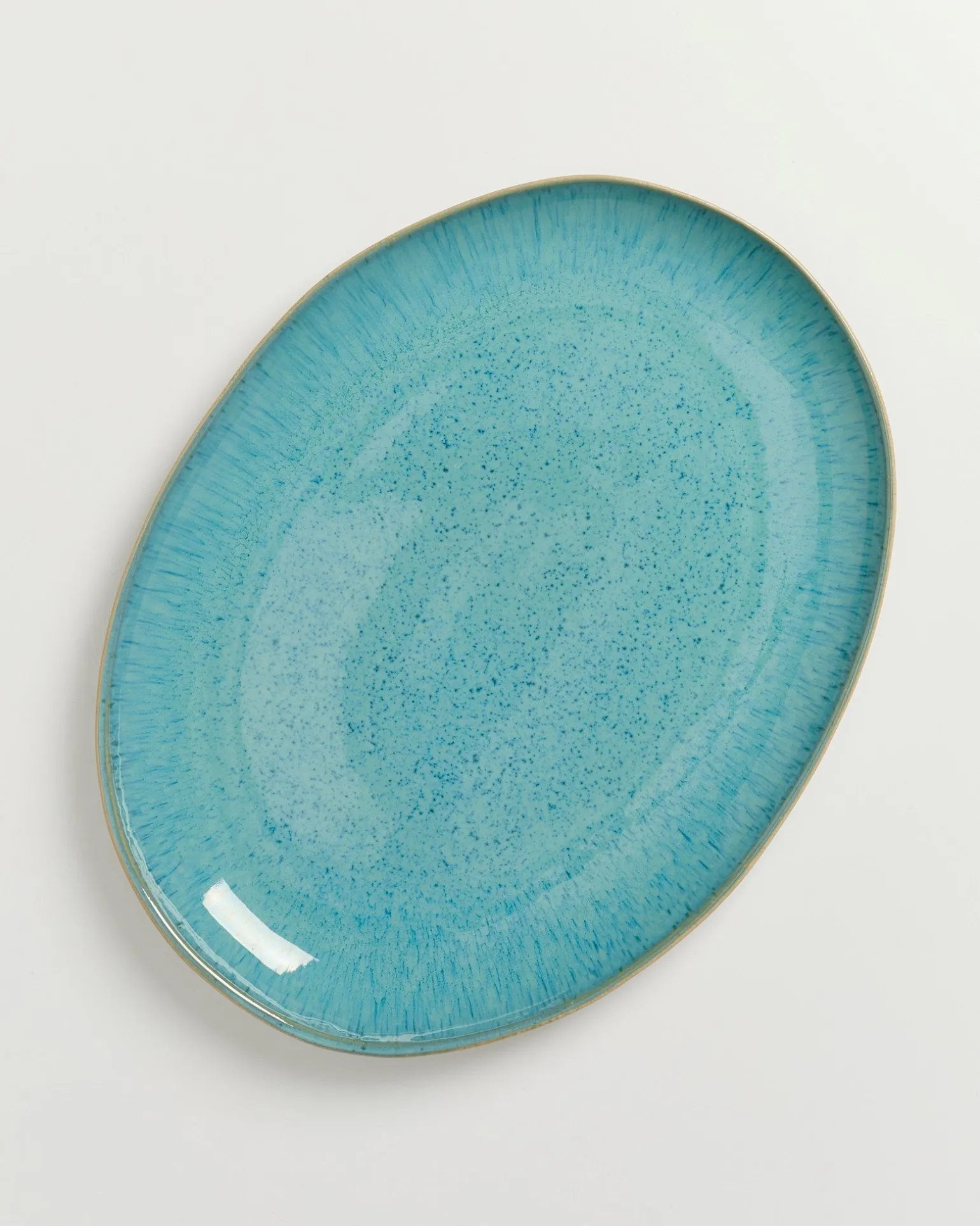 Areia Servierplatte L oval aqua