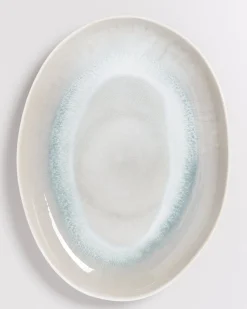 Areia Servierplatte XL oval grau