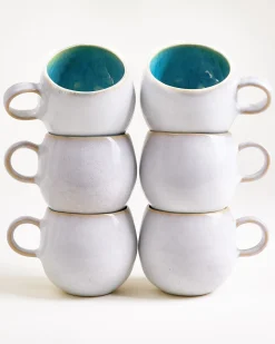 Areia Tasse groß aqua 6er-Set