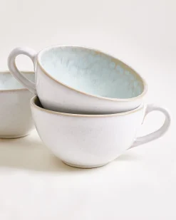 Areia Teetasse & Untertasse groß classic azur 6er-Set
