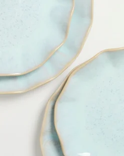 Areia Teller klein shell azur