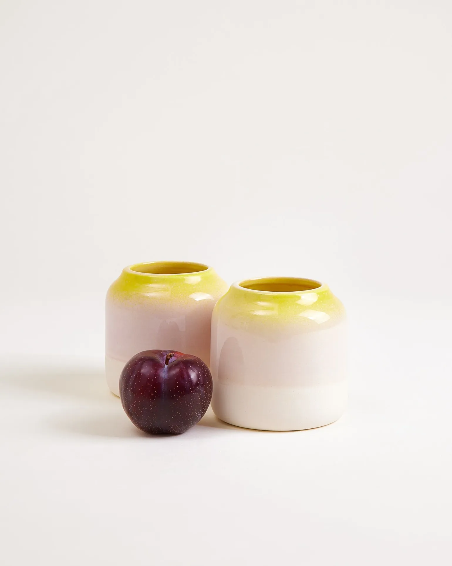 Bebé Vase S gesprenkelt gelb rosa
