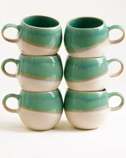 Bica Tasse groß hellgrün sand 6er-Set