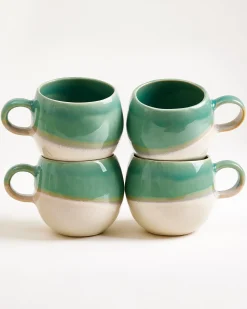 Bica Tasse groß hellgrün sand 4er-Set