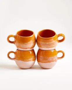 Bica Tasse klein orange 4er-Set