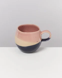 Bica Tasse klein rosa sand dunkelblau 6er-Set