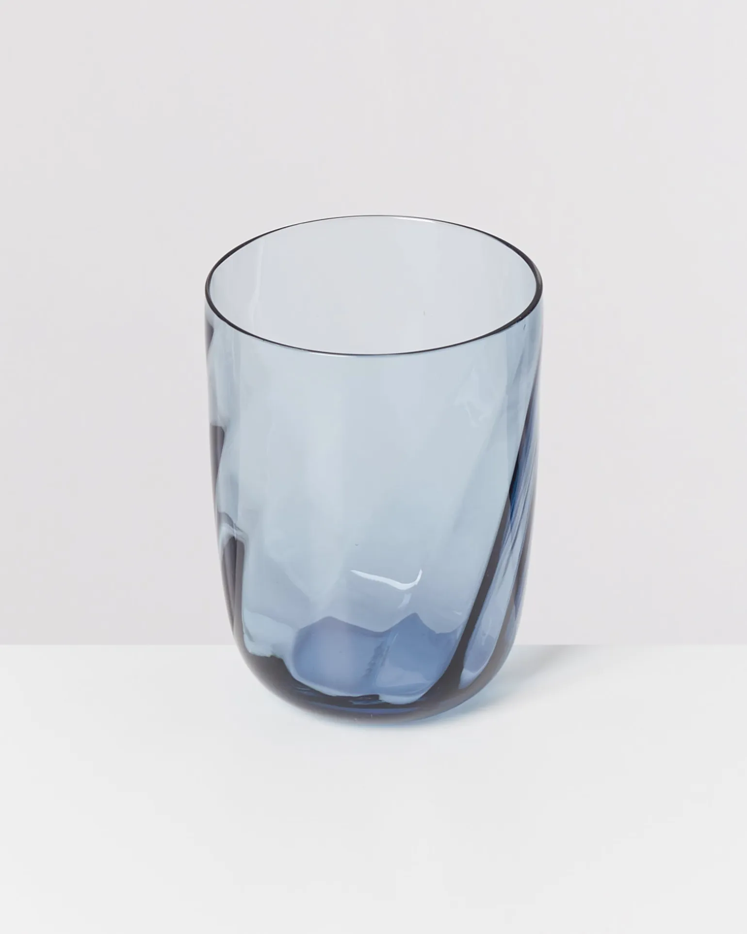 Calma Glas groß swirl blau 6er-Set