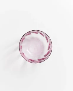Calma Glas groß swirl lila