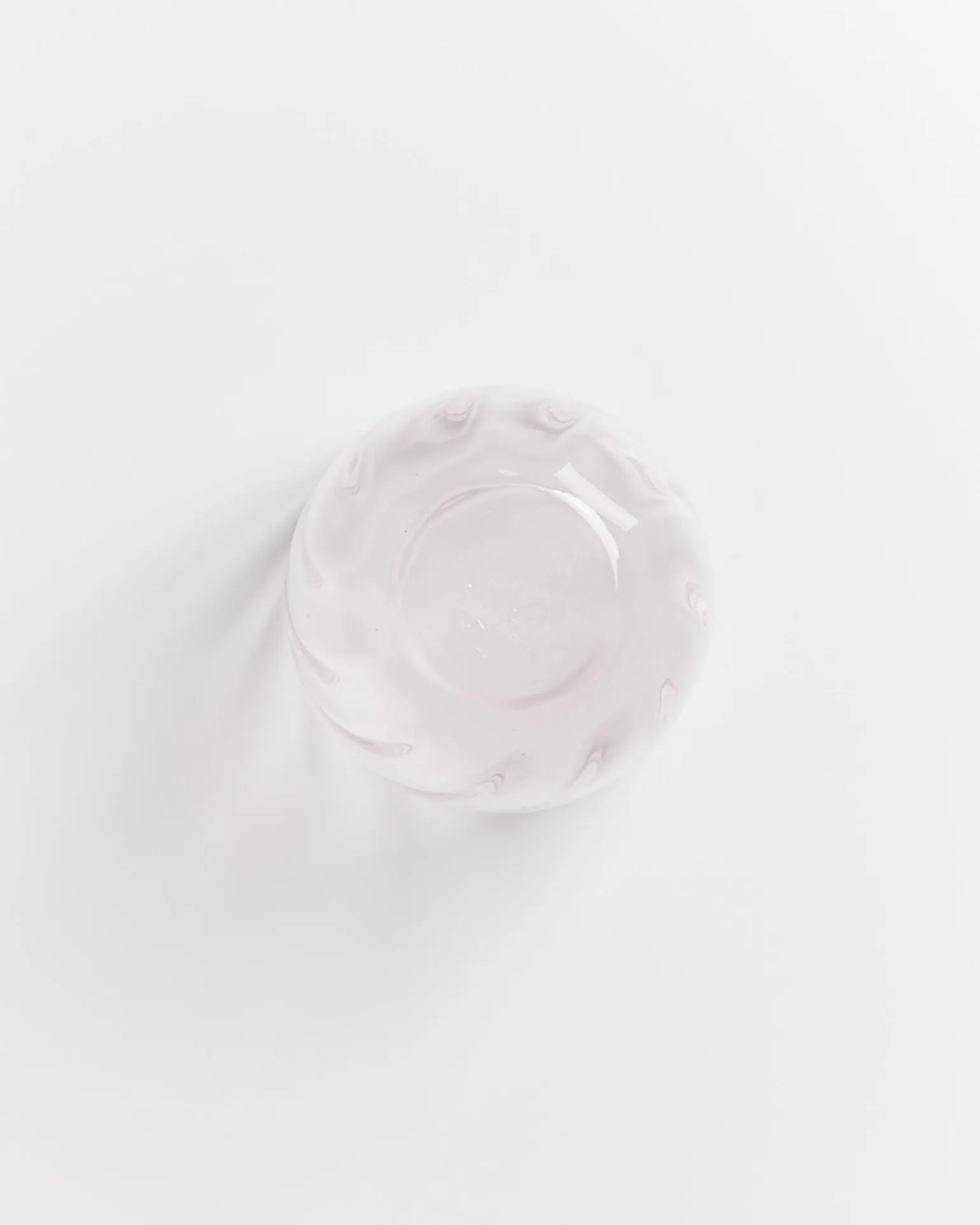 Calma Glas groß swirl lila