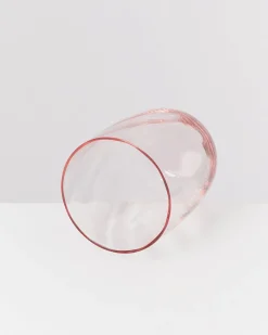 Calma Glas groß swirl rosé