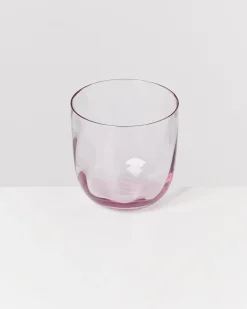 Calma Glas klein swirl lila 4er-Set