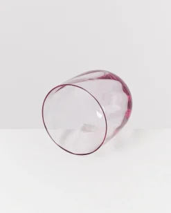 Calma Glas klein swirl lila 4er-Set