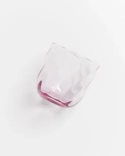 Calma Glas klein swirl lila