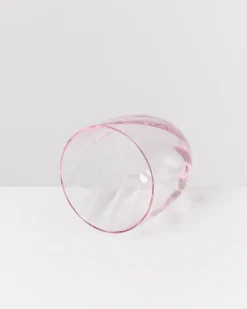 Calma Glas klein swirl rosé 6er-Set