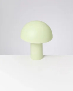 Cogumelo Keramiklampe lime