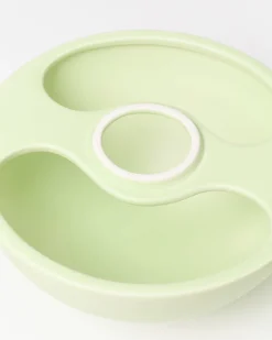 Cogumelo Keramiklampe lime