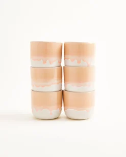 Coimbra Becher klein apricot 6er-Set