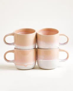 Coimbra Tasse groß apricot 4er-Set