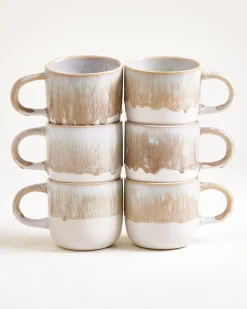 Coimbra Tasse groß sand 6er-Set
