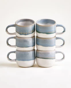 Coimbra Tasse klein graublau 6er-Set