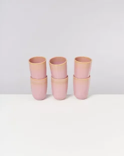 Copa Alto Becher groß gelb rosé 6er-Set