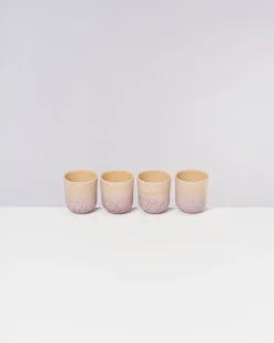 Copa Alto Becher klein apricot flieder 4er-Set
