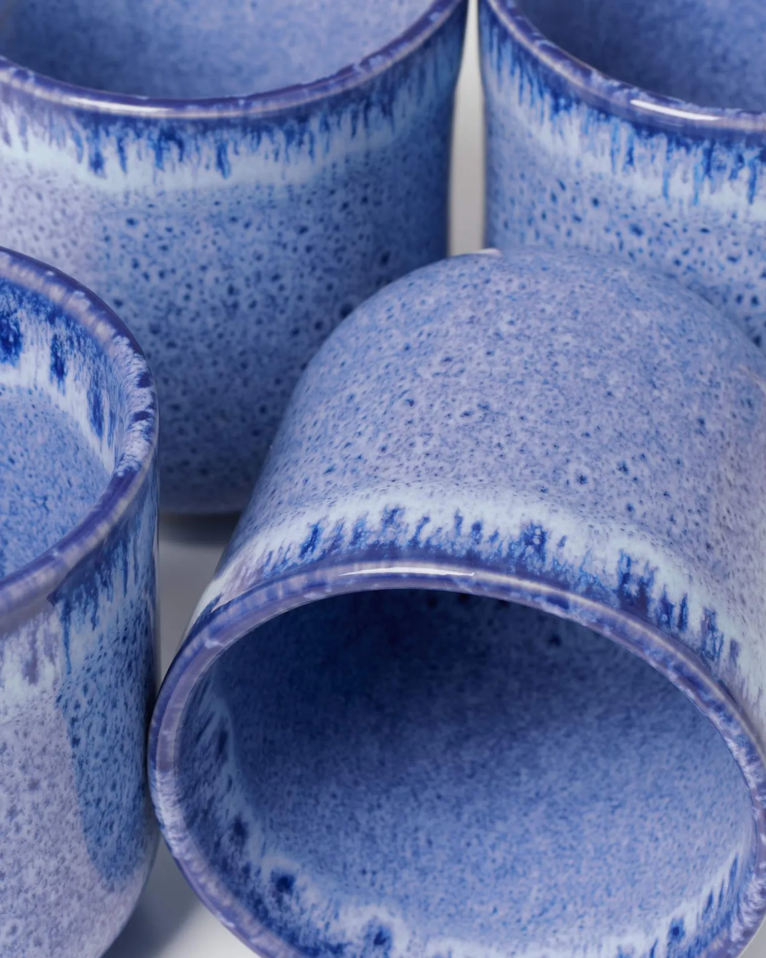 Copa Alto Becher klein gesprenkelt dunkelblau