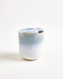 Copa Alto Becher klein To-Go hellblau weiß