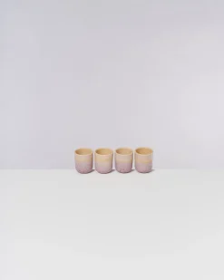 Copa Alto Espressobecher apricot flieder 4er-Set