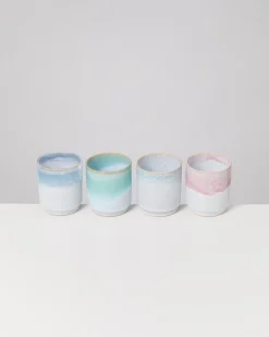 Cordoama Becher groß Soft Ombré mix 4er-Set
