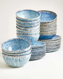 Cordoama Geschirr-Set classic blau 40-teilig