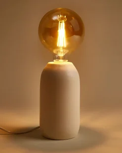 Farol Keramiklampe matt sand