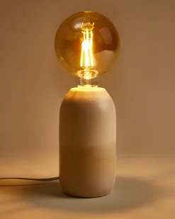 Farol Keramiklampe sand