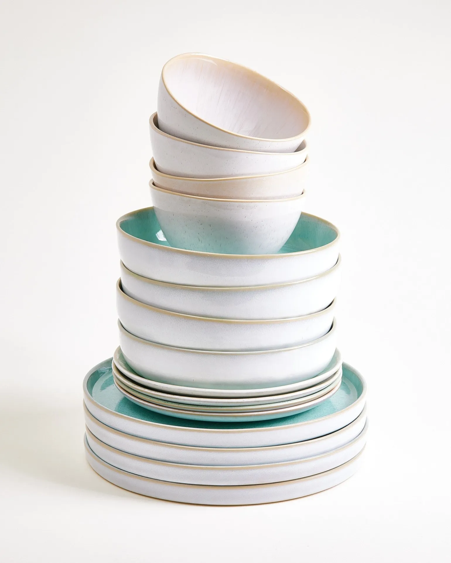 Geschirr-Set Mint Harmony mint sand 16-teilig