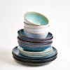 Geschirr-Set Ocean Vibes grünblau mint 16-teilig