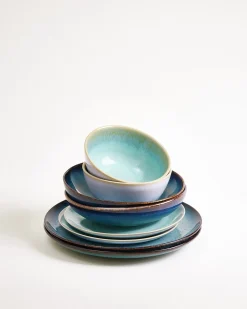 Geschirr-Set Ocean Vibes grünblau mint 8-teilig